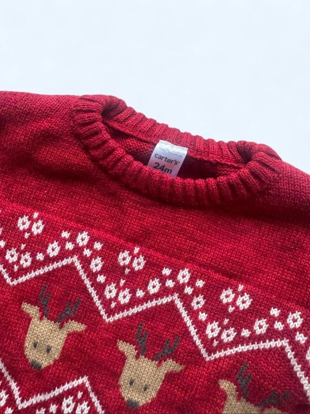 Carter’s Holiday Reindeer Knit Sweater
